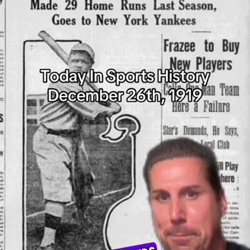 THE HISTORIC SPORTS MOMENT OF DECEMBER 26th, 1919