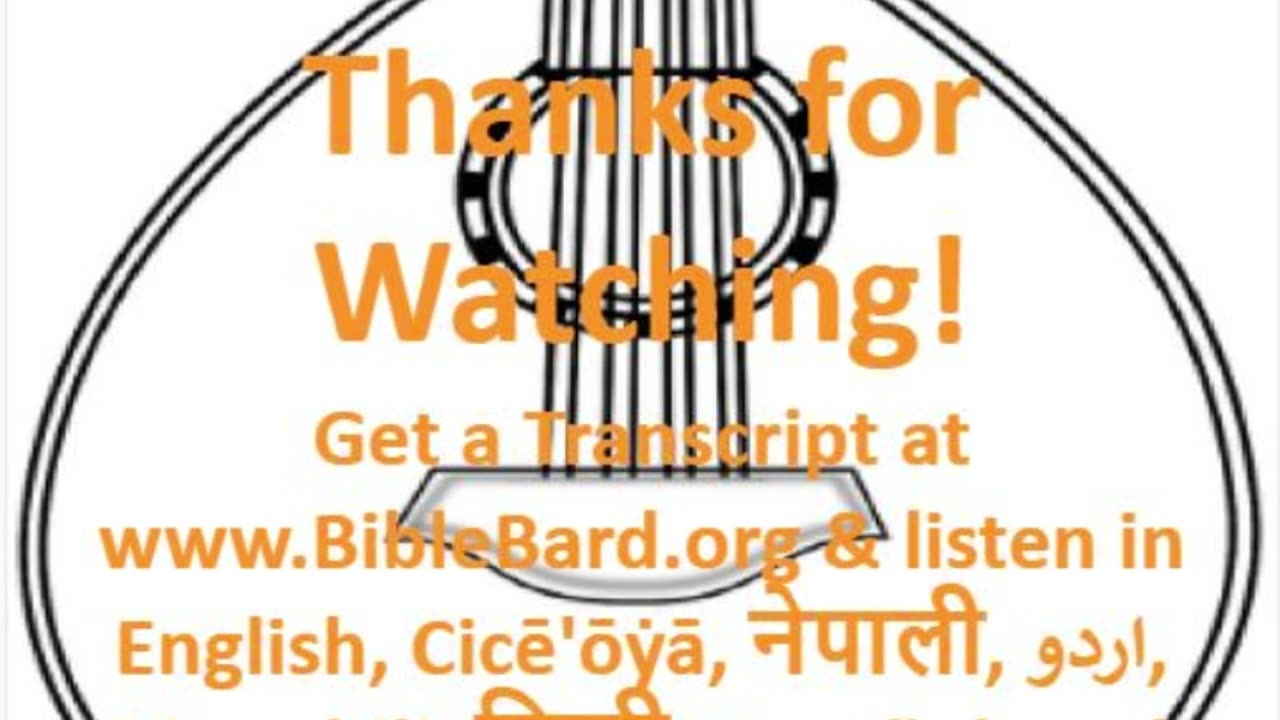 Bible Bard vodcast BB-22 Living the Good Life