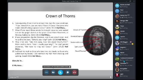 Feisty's 8 PM (Eastern) Scriptural Rosary