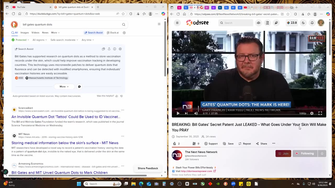 Quantum Dots and the MOTB update