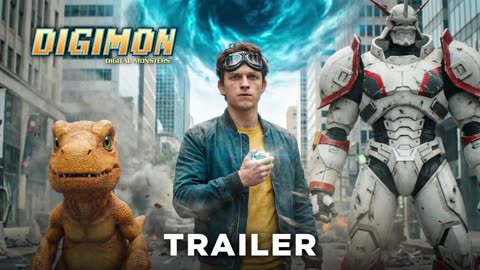 Digimon- Live Action - Tom Holland, Jennifer Lawrence _ Concept Trailer
