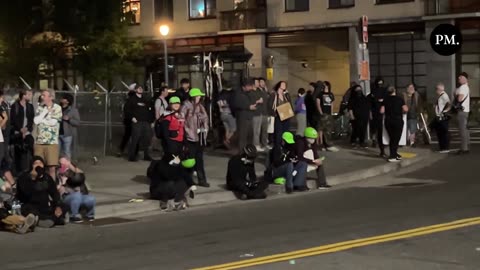Portland: "Legal observers" with the leftist National Lawyers Guild are outside ICE facility
