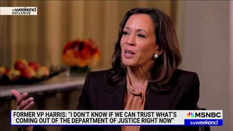 Kamala Harris: Americans 'Can't Trust' DOJ, Trump Seeking 'Revenge' Against Opponents