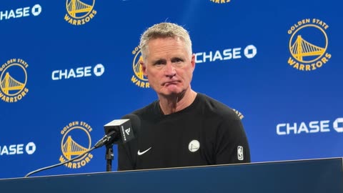 Steve Kerr said Draymond Green chose to go to the locker room after the two had a heated argument