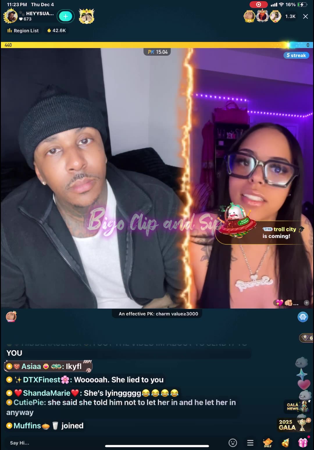 Lionel/Glo talk about linking up n pissing CeCe off n listening to her live 12/4/25 #bigoclipandsip