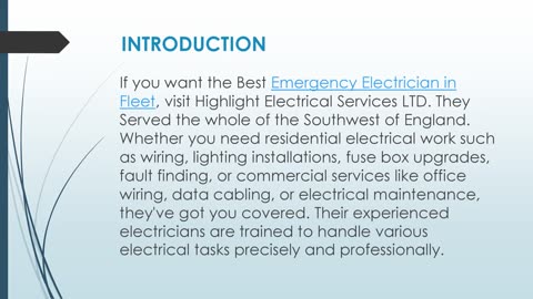 Best Emergency Electrician in Fleet