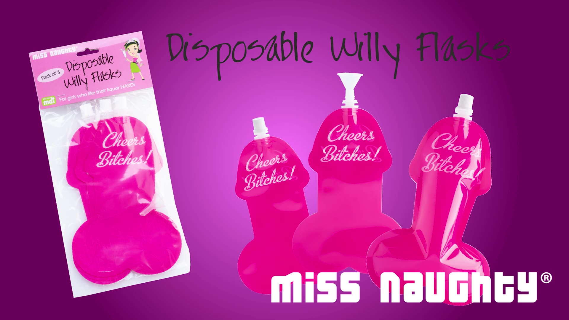 Willy Flasks 3 Pack 145050