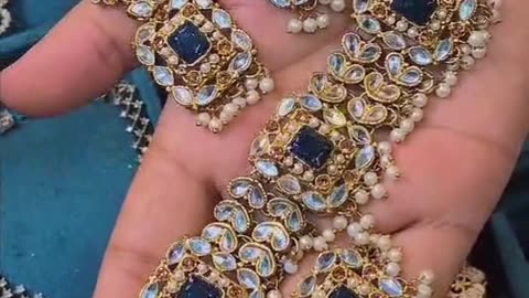 Shisha Kundan Choker set Antique collection necklace Price 1400/-