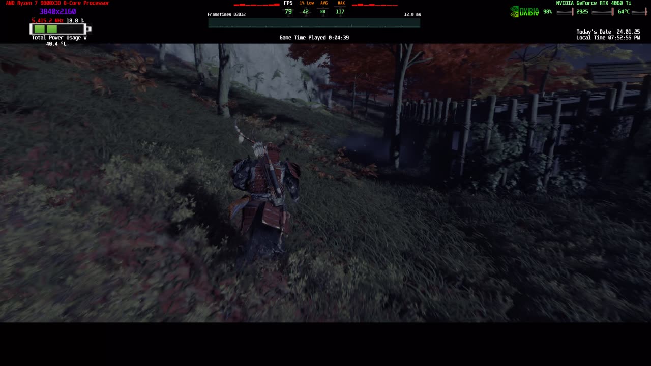 Ghost of Tsushima Directors Cut 4K HDR Gameplay PC Sony Bravia 9 Rtx 4060 Ti AMD 9800x3d