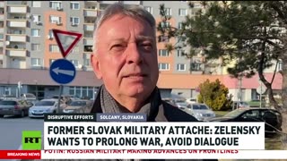 Zelensky wants to prolong war, avoid dialogue – Fmr Slovak military attache