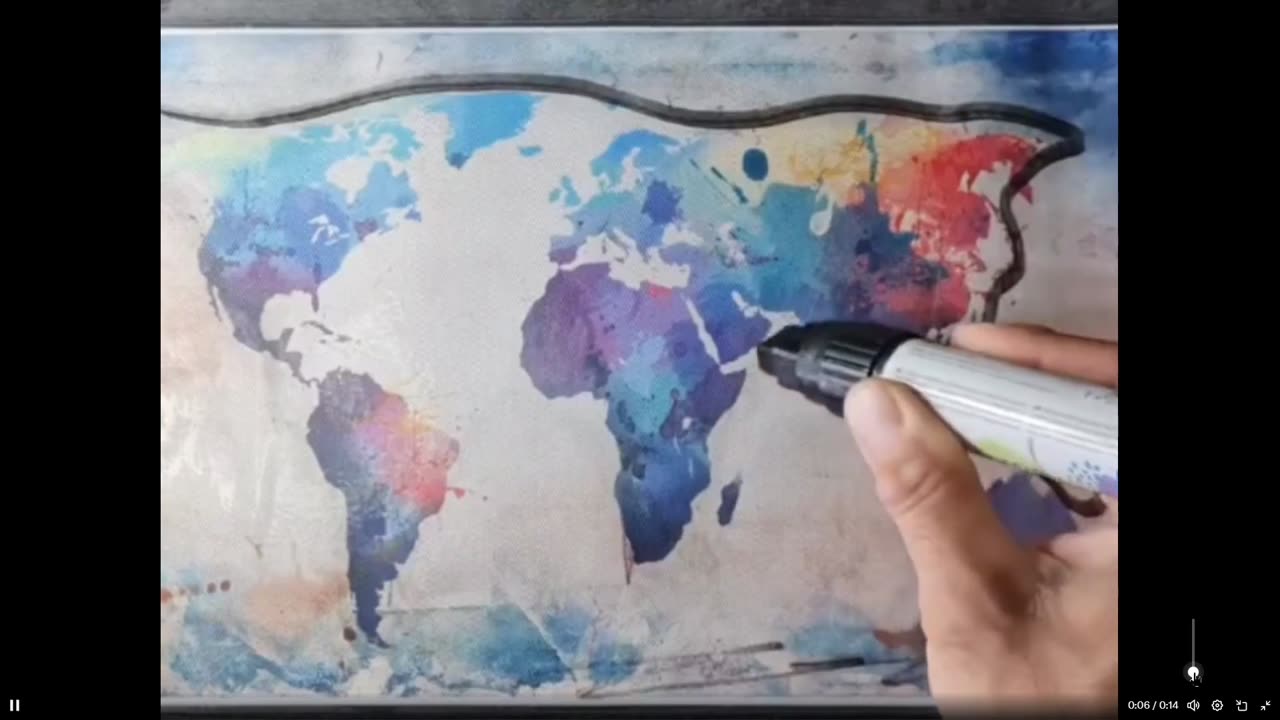 Never saw it before - - The World is a Cat and playing with Australia