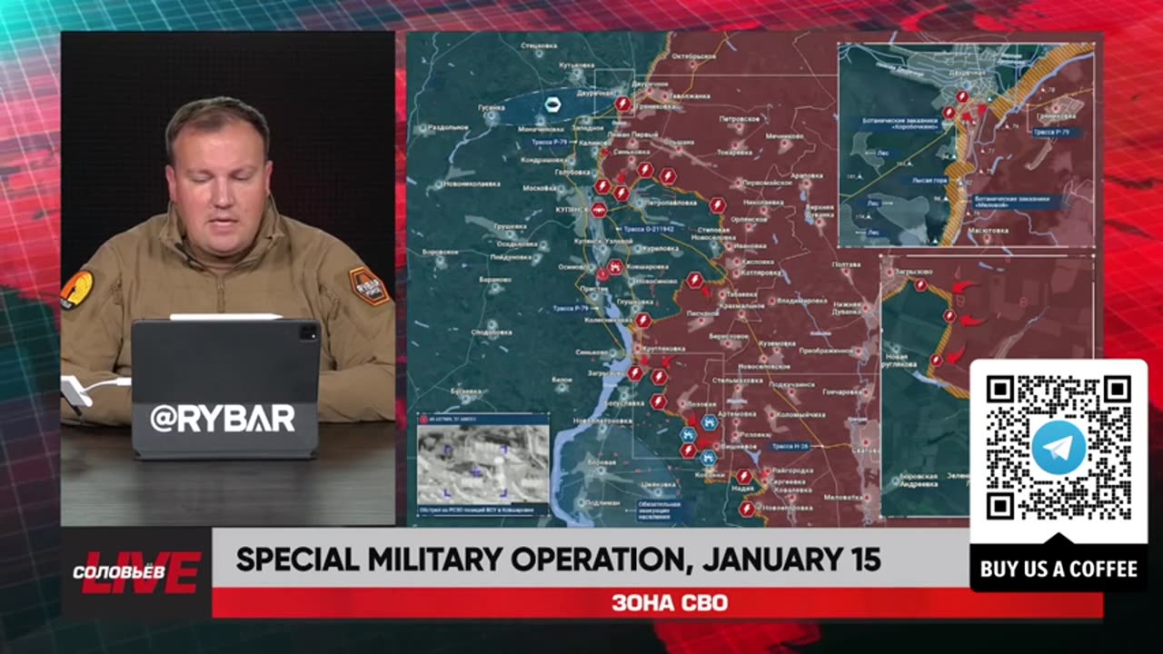 ►🇷🇺🇺🇦🚨❗️⚡️ Rybar Review of the Special Military Operation on Jan. 15 2025