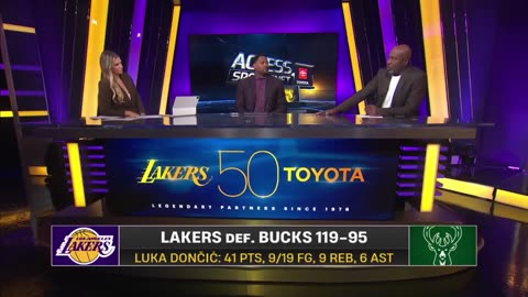 JJ. Reddick post game interview for the Lakers after Milwaukee Bucks win