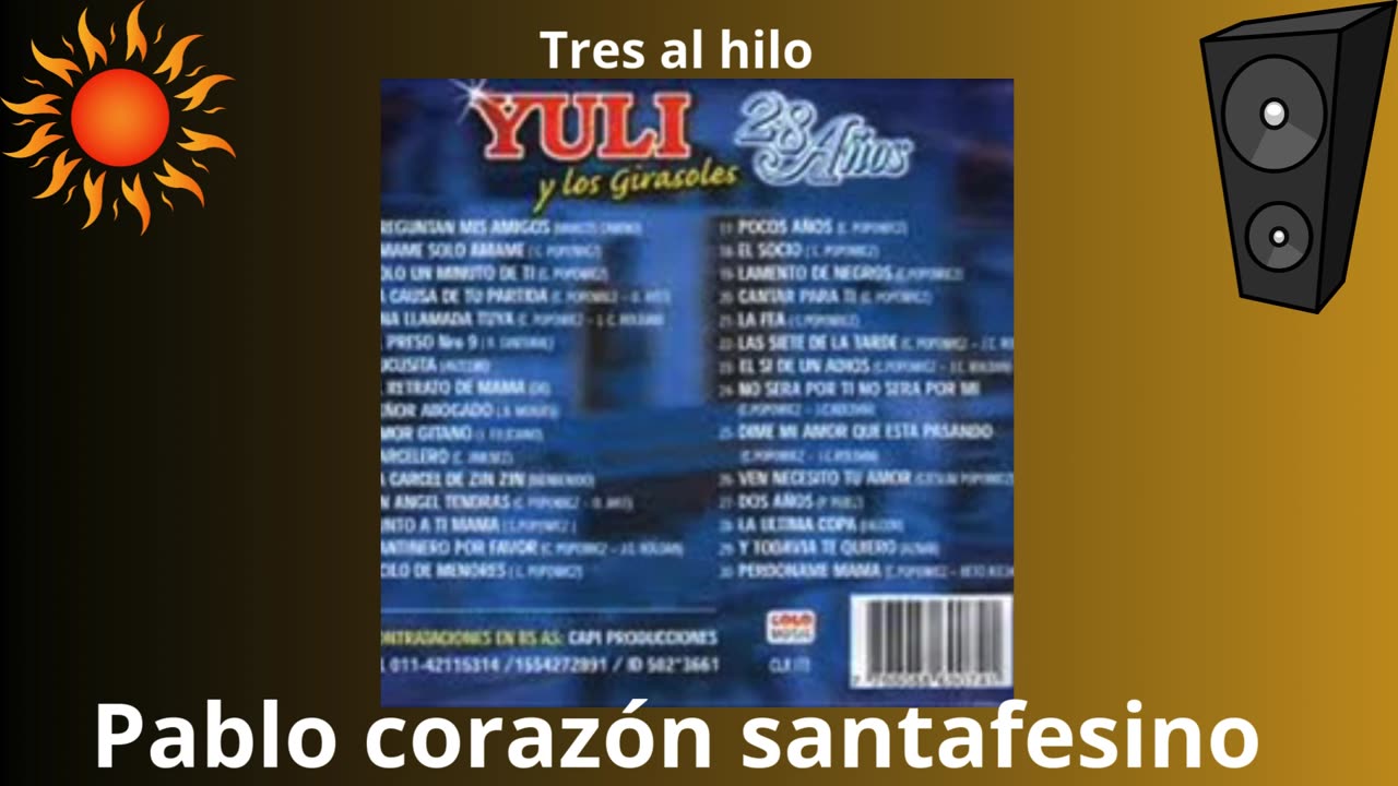 yuli y los girasoles- tres al hilo