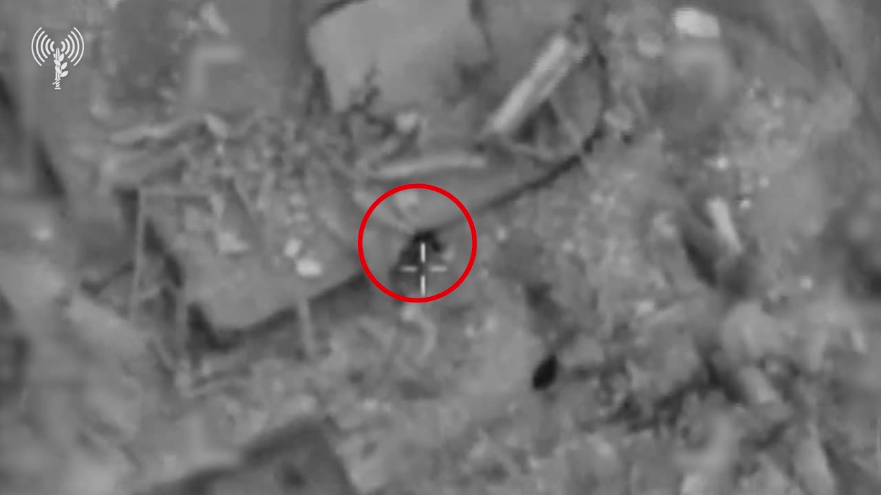 The military publishes a video showing a drone strike on a Hamas operative in Gaza City