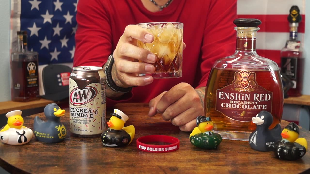 George Hardy - Ensign Red Chocolate Whiskey & A&W Ice Cream Sundae Soda