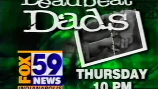 November 1, 2000 - WXIN Promo for News Report on 'Deadbeat Dads'