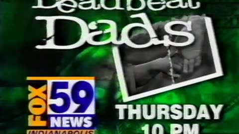 November 1, 2000 - WXIN Promo for News Report on 'Deadbeat Dads'