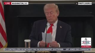 Rubio hands Trump a note