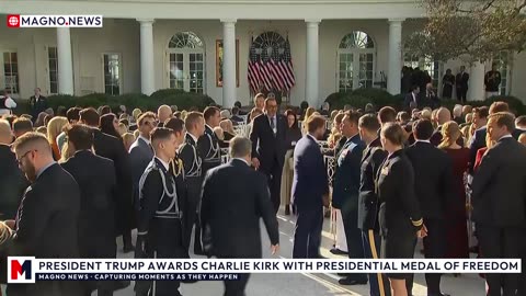 🇺🇸 President Donald Trump awards American Martyr Charlie Kirk with Presidential Medal of Freedom [LIVE]