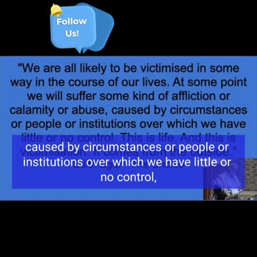 no one can make you a victim