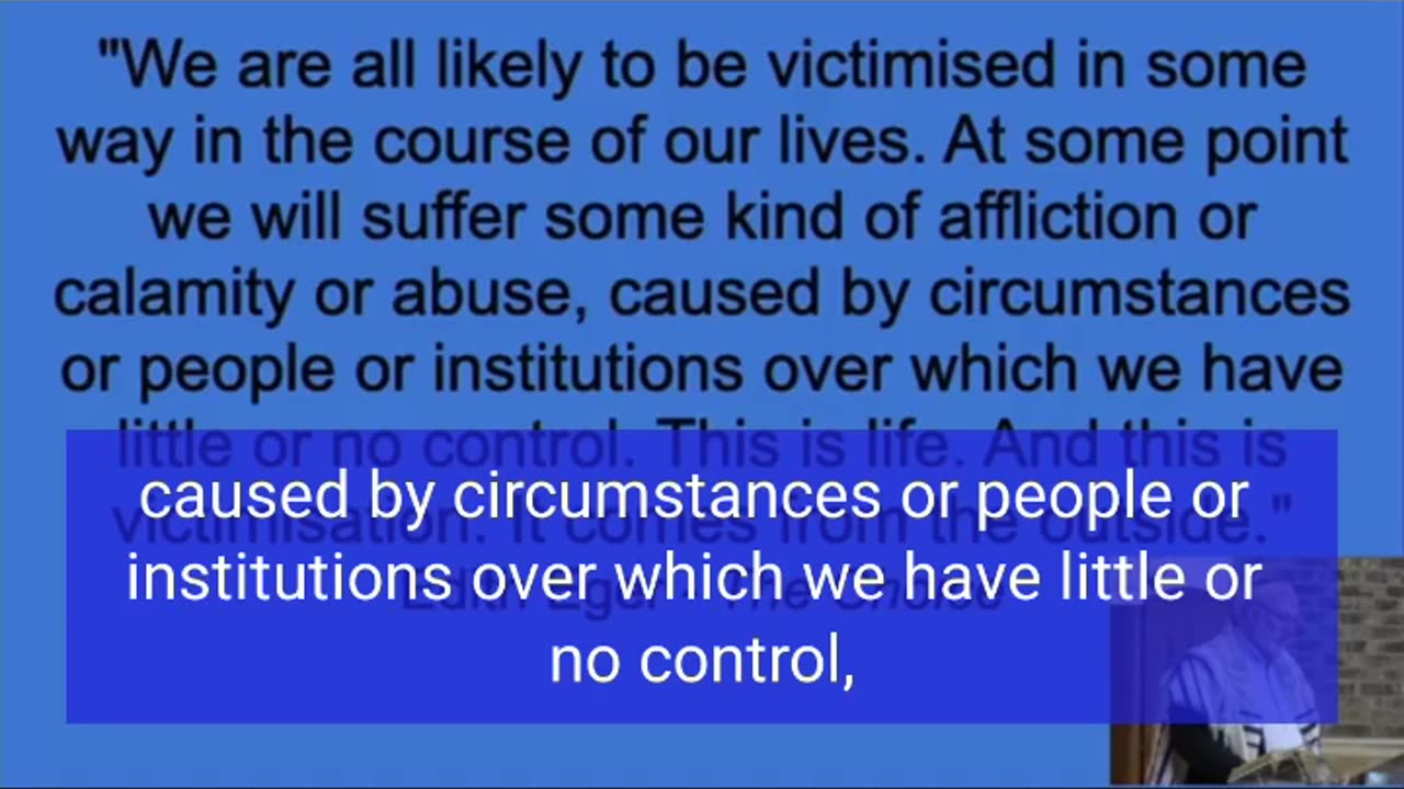 no one can make you a victim