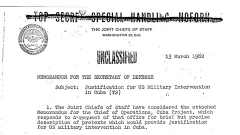 This Declassified Document Is The Ultimate Proof -- Truth Stream Media On Northwoods