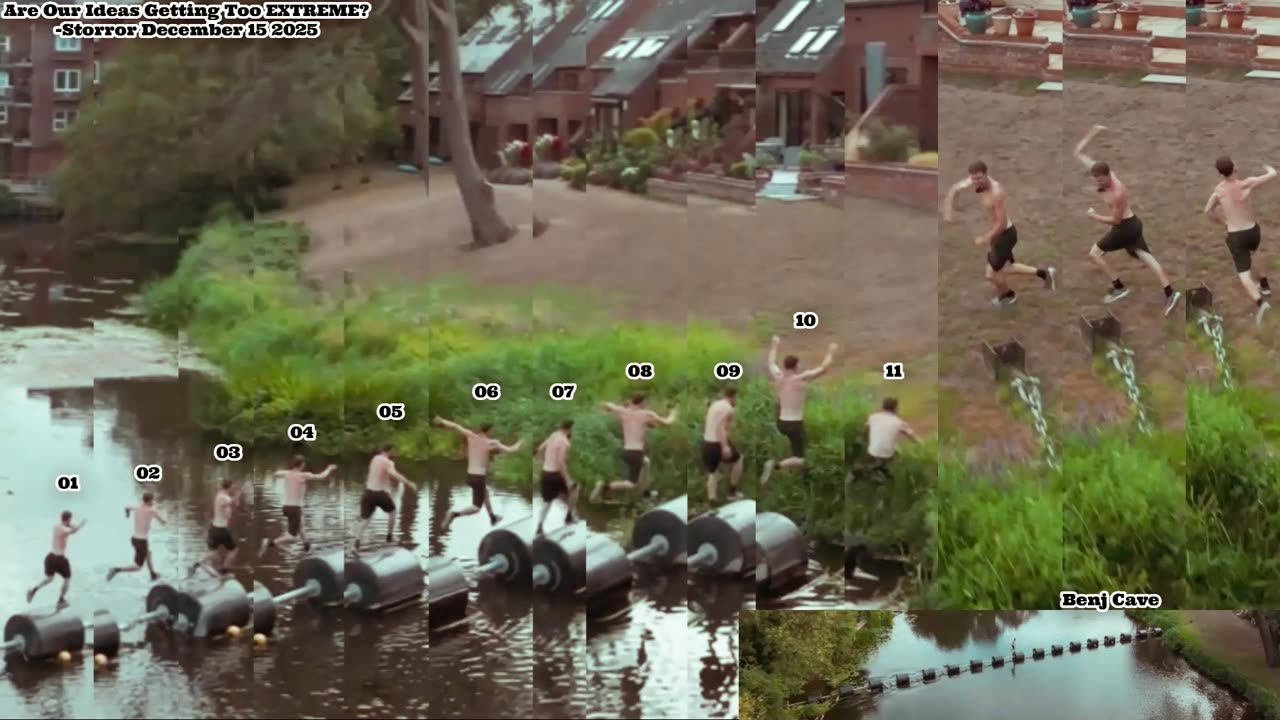 Prototype 445: Storror's Benj Cave does a Ninja Warrior type course