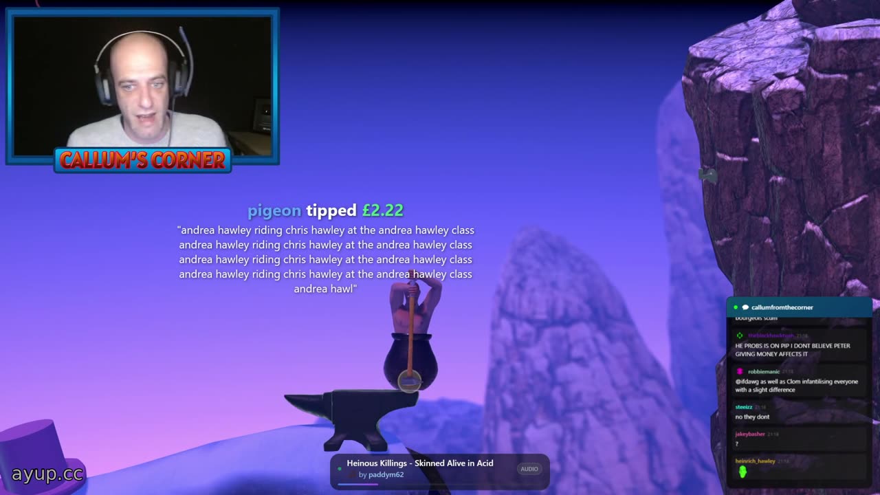 ayupcc - Callum's Corner - 02/12/25 - Competing Getting Over It Day 3