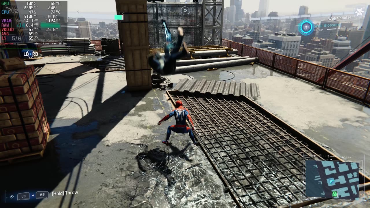 Spider-Man Remastered (PC) Linux Mint Benchmark/Gameplay- Native 4K, Ray Tracing (RX 7900 GRE)