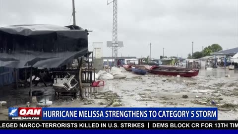Hurricane Melissa strengthens to a rare Category 5