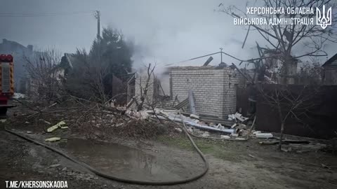 🤬 Russians attacked residential buildings in Kherson, several houses were