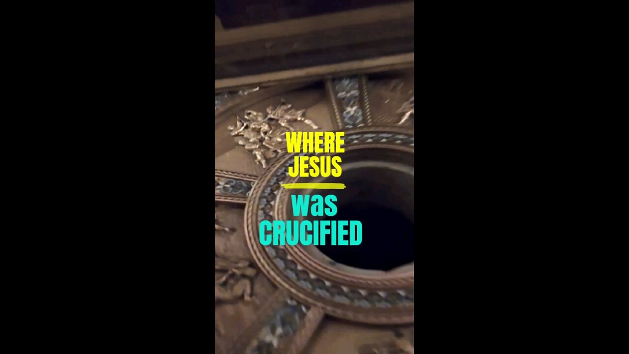 The very place that Jesus was crucified‼️