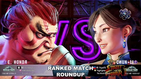 Kuya Kalbo SF6 Ranked Roundup. Chun Li Master Rank [Hori Fight Stick]