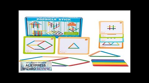 Montessori Toy Kids Sensory Logical Thinking Challenge Table Games Rainbow Stick Puzzle Review