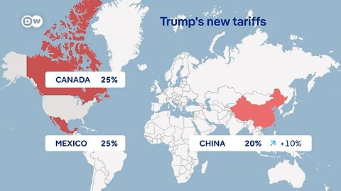 Markets tumble as US slaps tariffs on Canada, Mexico