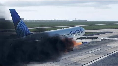 AIRPLANE GATE! ANOTHER PLANE CATCHES FIRE ON THE RUNWAY AS THE AIRLINE PSYOPS CONTINUE!