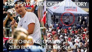 🎩🔺🇺🇸 KIRK PSYOP: HOLOGRAM THEORY ▪️ GLITCHING A.I. CHAIR & ZERO BLOOD AFTER THE SHOW