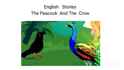 English stories The peacock and the crow.