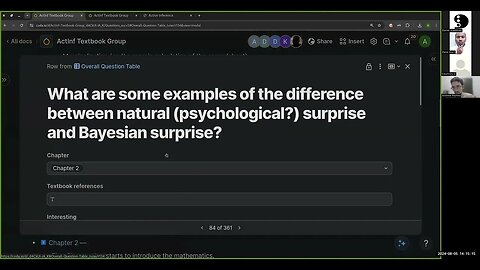 ActInf Textbook Group ~ Cohort 7 ~ Session 4 (Chapter 2, part 1) ~ 8/5/2024