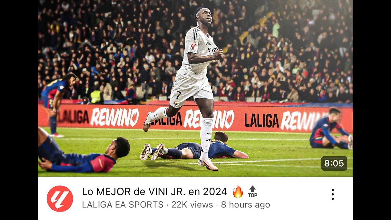 😡 Indignación en redes: LaLiga manipula una foto del Barça para ensalzar a Vinicius ⚽