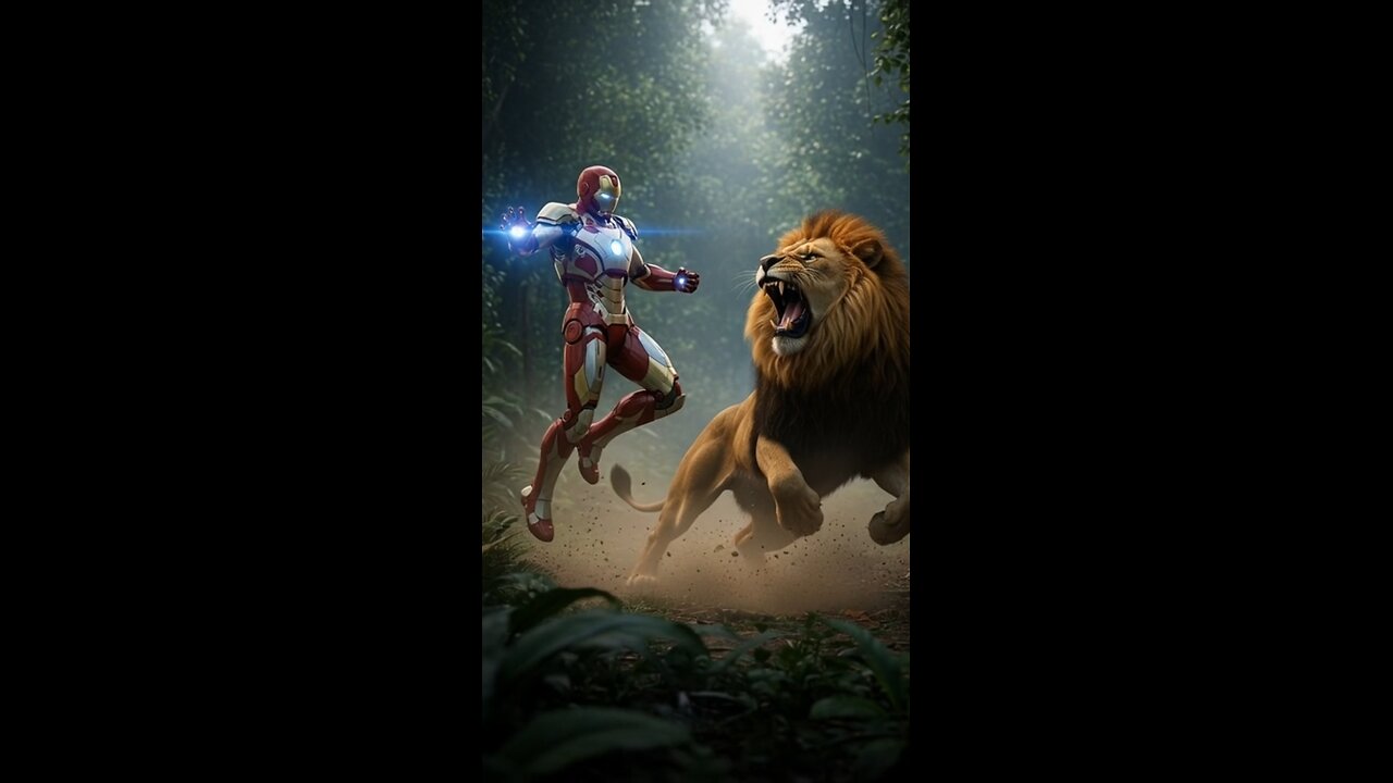 Iron man vs Lion