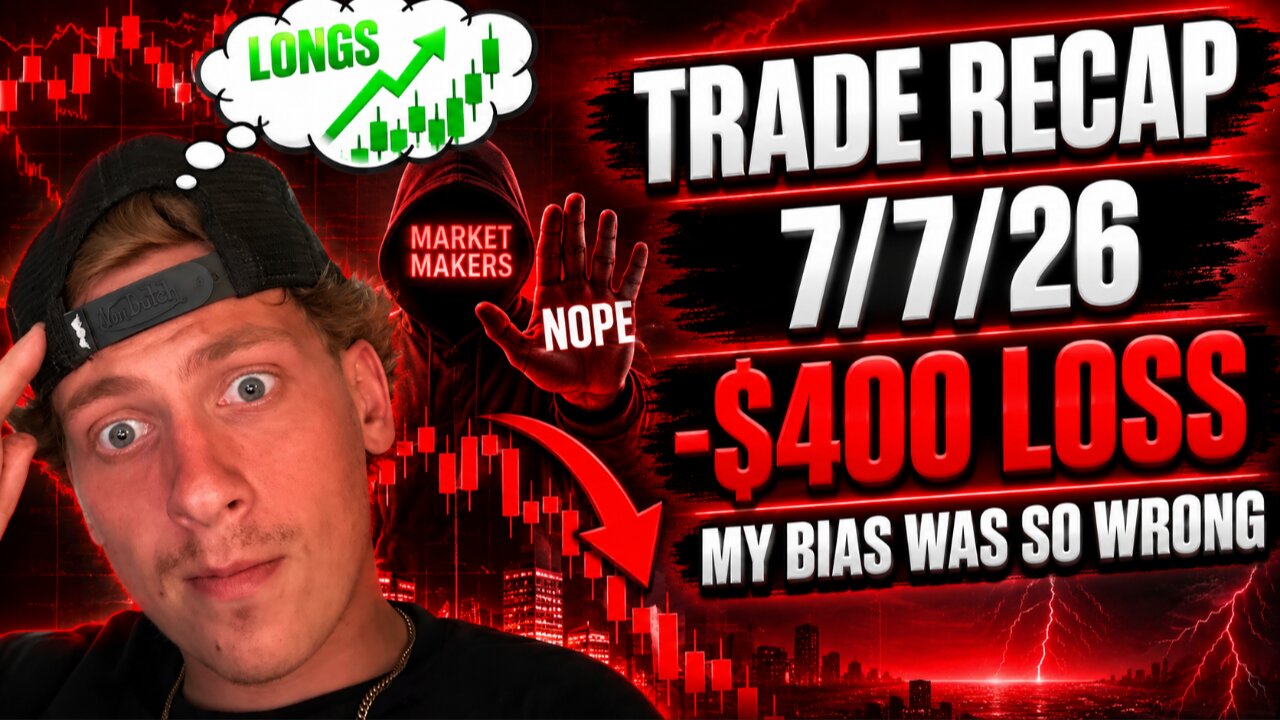 I THOUGHT THIS SETUP WAS A+, TILL IT WASNT... Trade recap 7/7/26 (-$400 Loss)
