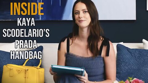 Inside Kaya Scodelario's Prada Handbag