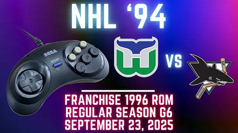 NHL '94 Franchise League (1996) - Whalers (whalers) at Sharks (Len) {Genesis} Game 6