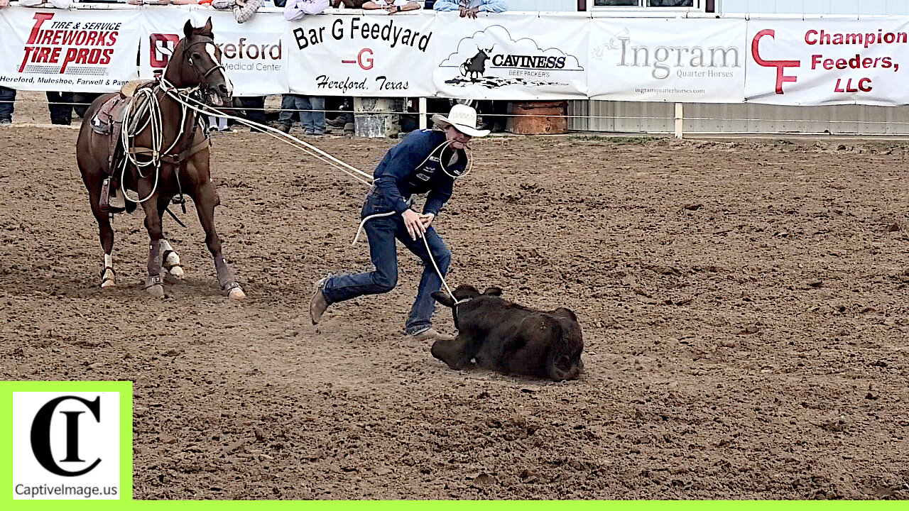 Junior Tie-down Match Roping Part 1🐂 2024 Spicer Gripp Memorial Roping