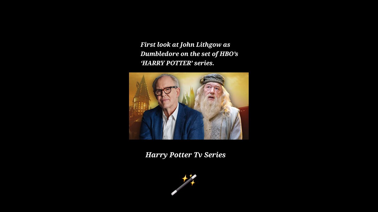 1st look at John Lithgow as Dumbledore - HBO’s #harrypotter series #Dumbledore #JohnLithgow