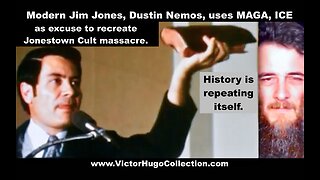 Modern Jim Jones Dustin Nemos Uses MAGA ICE AntiSemitism Excuse To Recreate Jonestown Cult Massacre