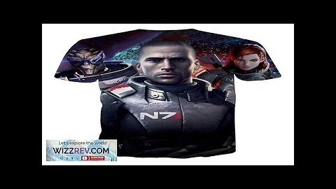 Mass Effect Captain Shepard Portrait War Hero Game T-Shirt Review