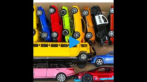 Remove smaller, larger die-cast model car from the box